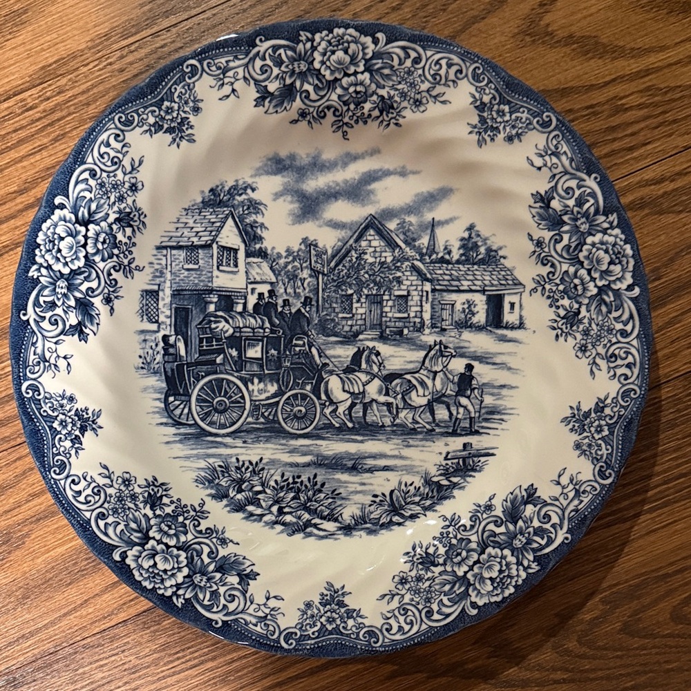 Royal Safford Blue and White Porcelain Dinner Plate